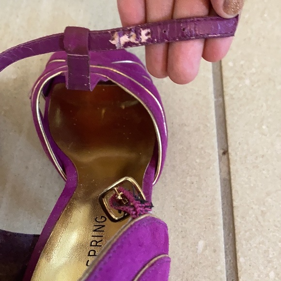 Dancing💃🏽Going Out Shoes 👠 High Heel Sandals 👡💗💜 - 7.5 Good used condition - Picture 8 of 16